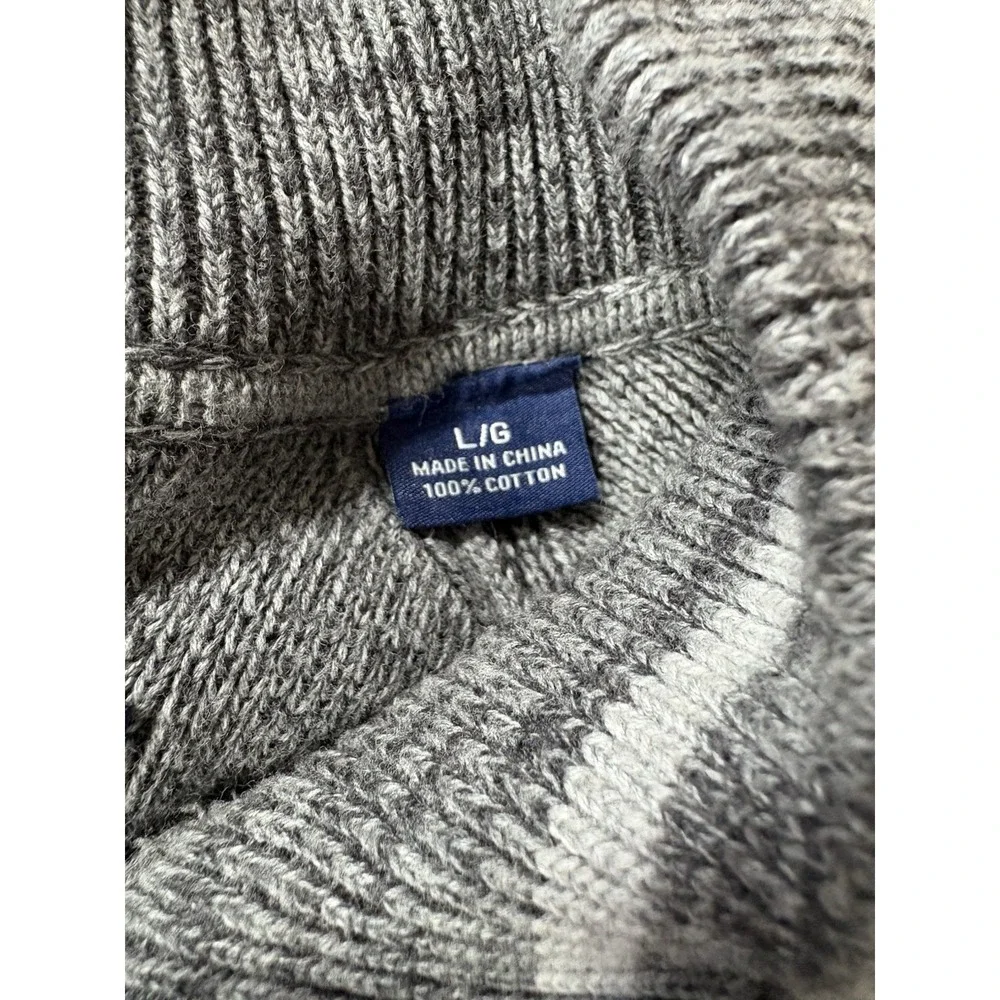 tommy bahama sweater size‎ large Long Sleeve 1/4 zip gray